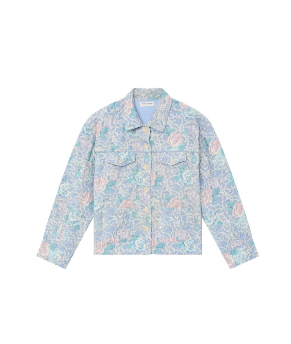 NEW MAISON HOTEL women's floral button jacket in misty bloom